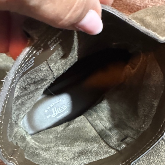 Preloved Great Condition Bass Suede Ankle Boots - Cynthia Brown - Picture 8 of 9